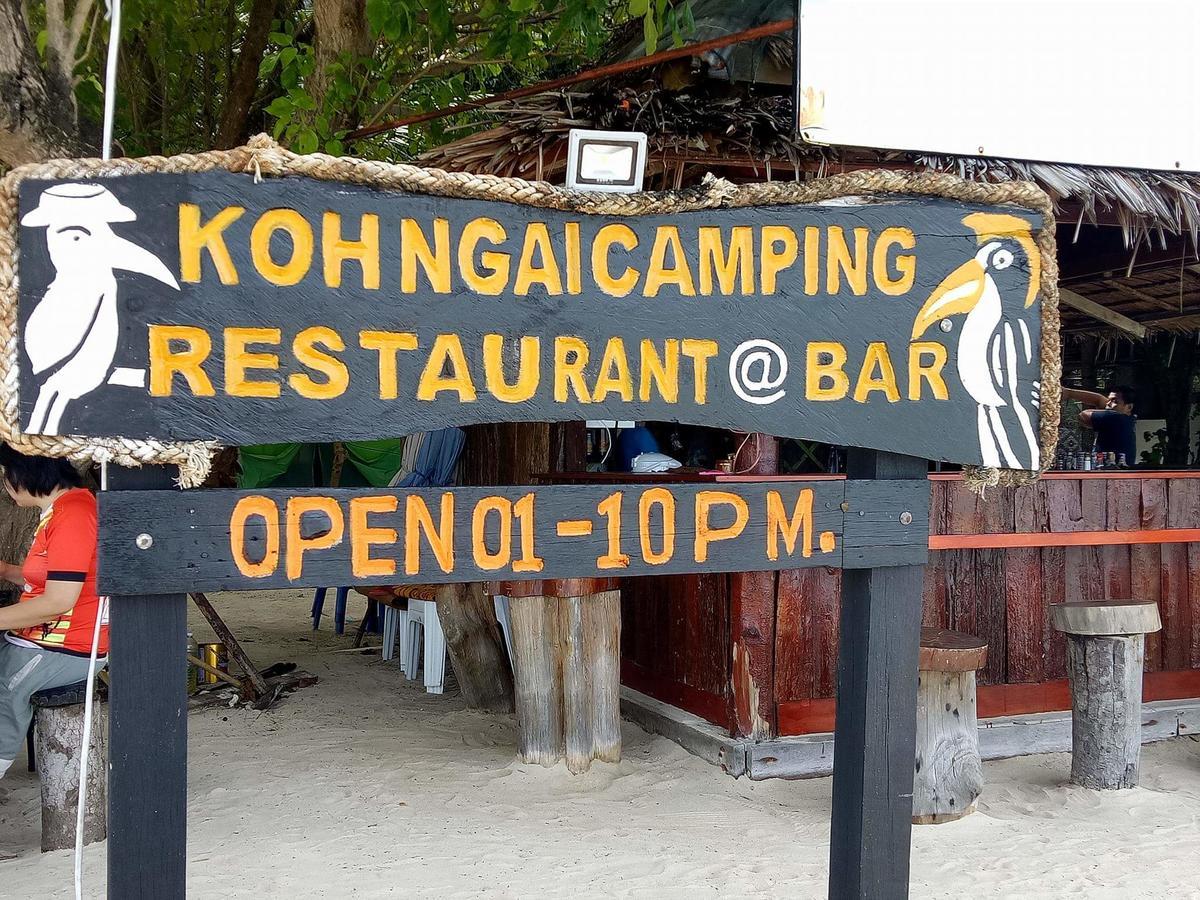 Koh Ngai Camping Restaurant @ Bar מראה חיצוני תמונה